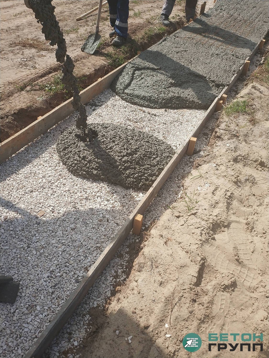 Раствор цементный м залитие отмостки бетоном